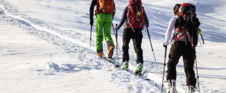 Facile escursione di sci-alpinismo con cena in rifugio