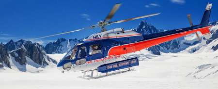 Volo di gruppo in elicottero sul Monte Bianco
