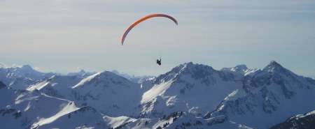 Volo in parapendio biposto sul Monte Bianco